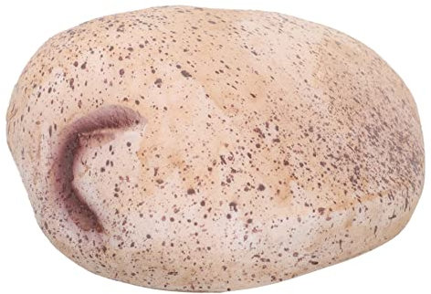 Happyyami Schlüsselbox Schlüsselversteck Für Den Außenbereich Steinmodell Dekoration Chinesische Kuchendeckel Gefälschte Felsfigur Eulenbox Aus Harz Felsen Aufbewahrungskiste