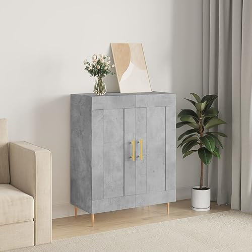 CBLDF Schränke & Stauraum Sideboard Betongrau 69,5x34x90cm Holzmöbel