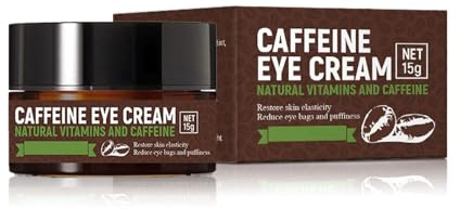 Crema occhi alla caffeina per occhiaie, crema anti invecchiamento sotto gli occhi, trattamento sotto gli occhi alla caffeina riduce borse degli occhi, rughe, gonfiore e linee sottili, prodotto per la