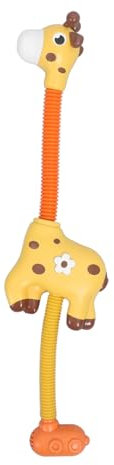 ifundom 1 Pc Cabezal de Ducha de Jirafa Toys Bath Toys Impermeables hidrofugante Pool Toys Juguete de baño de bebé Juguetes para la Hora del baño Ducha Juguete el plastico Yellow