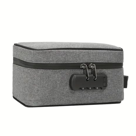 Geruchsdichte Tasche mit Zahlenschloss, Aufbewahrungstasche for Behälter, geruchsneutral, sichere Reiseaufbewahrung, Smart Stash Case, Tresor Schlüsseltresor(Noir)