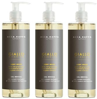 thehotelery.de ACCA KAPPA Giallo Elicriso Body Wash/Duschgel 380ml, Hotelkosmetik, Wellness & Spa, Hotelshampoo, Hotelkosmetik (3x 380ml)