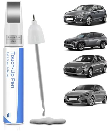 PARTS4EV Shadow Grey (TKG) 2-in-1 Stift & Pinsel für Hyundai – Präzisions-Farbabstimmung Ausbesserungslack für Kratz- und Splitterreparatur, schnelltrocknend & wasserabweisend
