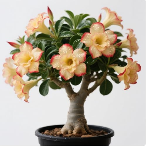 Radice di rosa del deserto/Mista/Radice di rosa del deserto selezionata/Resistente al freddo e alla siccità/Adatta per la decorazione di giardini e balconi /【NVNJHJN】-1 bulbi-C