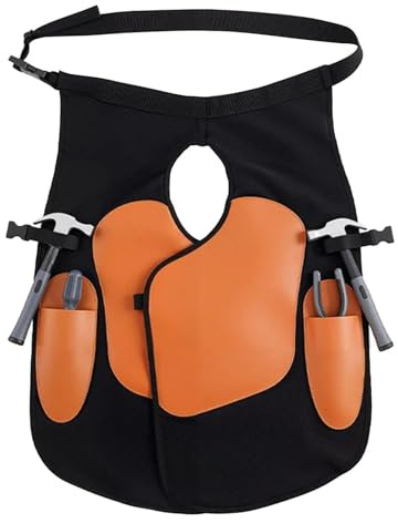 Delantal de Herrador - Pantalones para Cuidado Equino con Refuerzo en Rodilla - Delantal de Soldador Ajustable en Hombro de Cuero Sintético,para hombre padre esposo tareas agrícolas y ganaderas