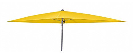 Doppler Absolut wasserdichter Gartenschirm Waterproof 230x190 ohne Volant, UV-Schutz 50 Plus, Farbe gelb