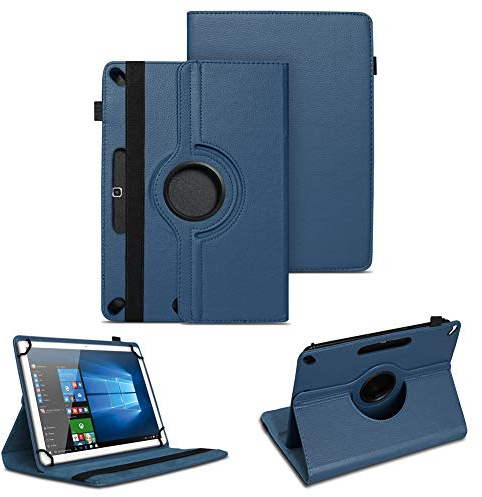 Tablet Schutzhülle kompatibel mit Acepad A130 Kunst-Leder Hülle Tasche Standfunktion 360° Drehbar Cover Universal Case 10. Zoll Tablettasche, Farben:Blau