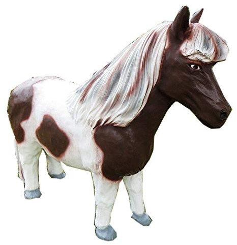 CUDEK PRODUCTS XL Pony~Pferd Deluxe Gartendeko LEBENSGROSS~Gartendekoration Figur DEKO~Garten