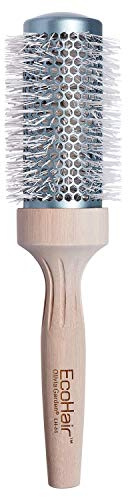 Olivia Garden EcoHair Thermal Bamboo Round Hair Brush - Not Electrical - Ceramic Blowout Brush for Normal to Thick Hair, 1 3/4