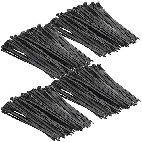 AGT Binder für Kabel: 400er-Set wiederverschließbare Kabelbinder, 250 x 7,6 mm (Rapp-Band, Kabelhalter)
