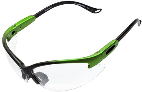 SPITS EYEWEAR Cougar Bifocal Safety Glasses (Magnifier: 1.50, Frame Color: Two Toned Neon Green)