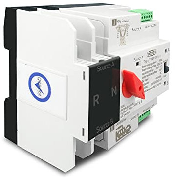 CSSHNL Interruttori Automatici Guida DIN monofase ATS. Interruttori elettrici di trasferimento Automatico a Doppia Alimentazione ininterrottamente 2P 63A 100A 125A Interruttore (Rated Current : 125A)