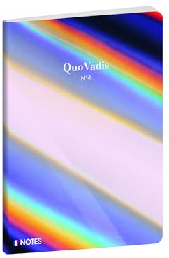 Quo Vadis - Anteckningsbok - Ikonisk - flerfärgad - linjerade sidor - 15 x 21 cm - vitt Clairefontaine papper - fransk tillverkning