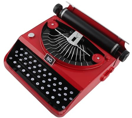 Pyhodi Vintage-Schreibmaschinenmodell, Handgefertigtes Antikes Schreibmaschinenmodell aus Eisen, Retro-Tischdekoration für Zuhause und Büro, Einzigartiges für Alle