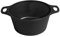 PINTINOX CASSERUOLA FONDA EVO CM 28, casseruola in alluminio antiaderente nero diametro 28 cm, adatta a tutti i piani cottura