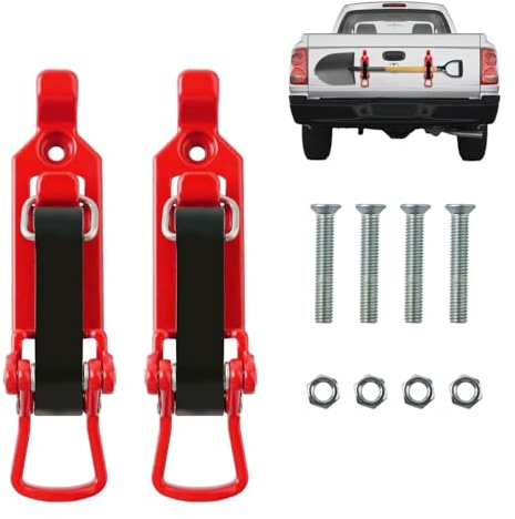 Shovel Holder Clamp - Durable Metal Mounting Bracket, Secure Quick Release Tool Rack | Space-Saving Car & Wall Mount, Heavy-Duty Rubber Clamp for Axes, Spades, Garden Tools & Offroad Vehicle Storage