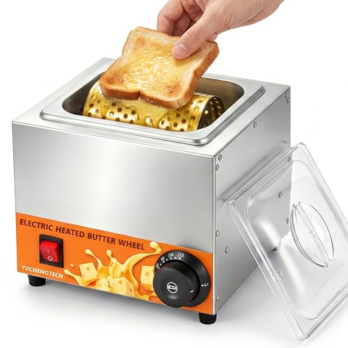 YUCHENGTECH Rodillo Eléctrico para Mantequilla Ajustable de 20 a 110 °C