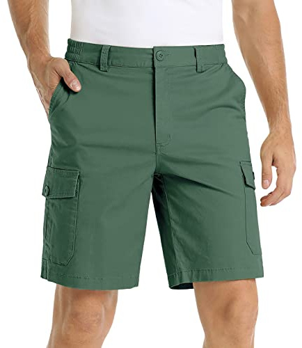 Short Cargo Homme Bermuda Pantacourt Running Plage Court Pantalon Jogging Casual Travail Randonnée Outdoor Taille Elastique Shorts Et Bermudas Blanc pour Hommes Coton De