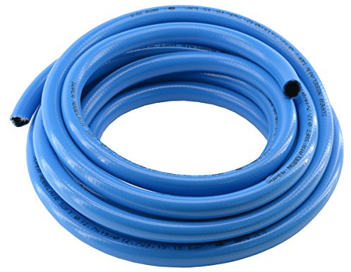 METERWARE - PVC-Druckluftschläuche mit Gewebeeinlage für Industrie - Werkstatt, hochflexibel (Standard - 9,0 mm (3/8“))