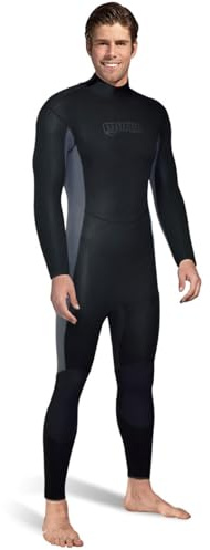 Mares Men's M-Flex 1 mm Neoprene One Piece Full Body Scuba Diving Wetsuit for Warm Water, Black, X-Large
