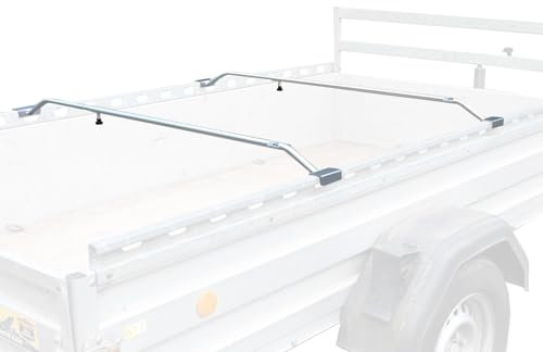 2X Alu-Bügel für Anhänger Flach-Planen verstellbar 1065-1480mm Planenstütze