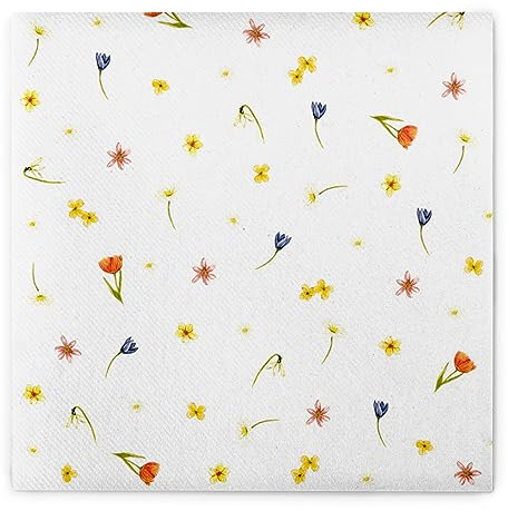 Sovie HORECA Serviette BETTY aus Linclass Airlaid 40x40 cm, hochwertige Einwegservietten für Hochzeiten Gartenpartys Sommerfeste, Streublumen, extrem saugstark & stoffähnlich, 50 Stück