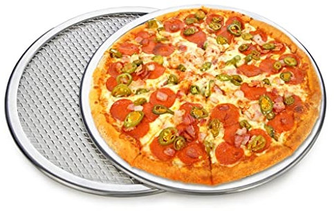 YUEYOULII Pizza Pan Pizza Screen Household Multifunctional Pizza Pan Pizza Pizza Baking Tray Pan with Holes Baking Sheet (Size : 20 inch)