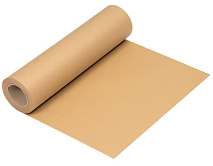 Vita Blake Rouleau de papier kraft écologique 500 mm x 50 m – Papier kraft FSC 100% recyclé – 90 g/m² – 50 mètres, marron