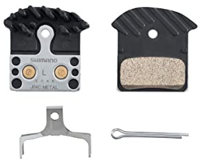 SHIMANO Metall-Bremsbeläge J04C - mit Flansch