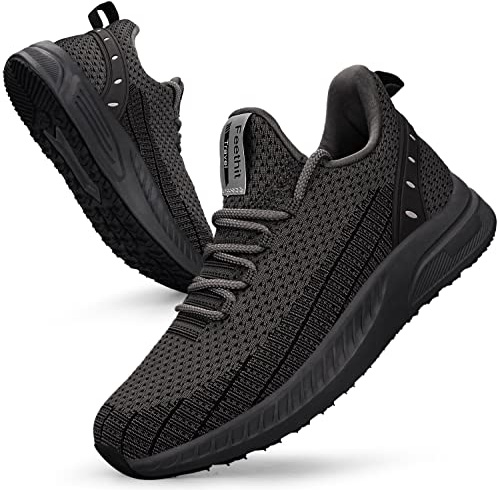 Feethit Zapatillas Deportivas para Mujer Ligeras a la Moda 38 Gris Oscuro