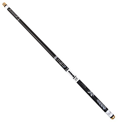 Super licht hart 3,6 m / 4,5 m / 5,4 m / 6,3 m / 7,2 mt teleskopische Angelrute Kohlefaserhandstange für Karpfenfischen 894 (Color : A, Size : 5.4 m)