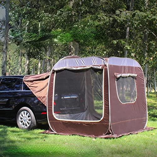 JTYX Heckklappenzelt für Auto, Kofferraumzelt, einfache Einrichtung, Automarkise, Sonnenschutz, Camping, SUV, Heckzelt, tragbares wasserdichtes Dachzelt, Autodach für SUV, Minivan, Schrägheck