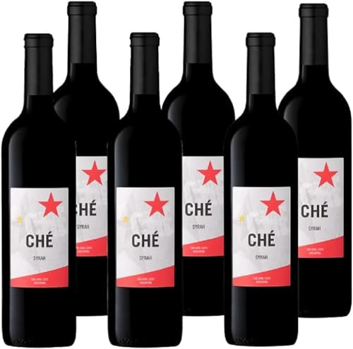 Ché - Vin d'Argentine Mendoza - Syrah - Vin Rouge - Lot de 6 bouteilles x 75cl