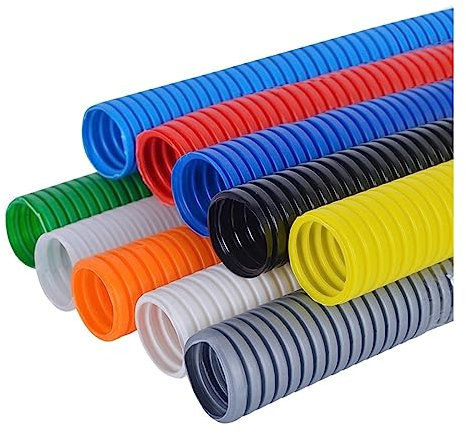 1M Farbe Wellrohr 6,5 mm-20 mm Auto Auto Kabelbaum Isolierung Sleeving Rohr Draht Gehäuse (Color : Orange, Size : 12mm)