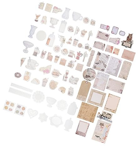 STOBOK 3sätze Vintage Scrapbooking Aufkleber Dekorative Papier Sticker Für Scrapbooking Und Hochwertige Sanfte Materialien Im Retro-stil Mit Vielfältigen Designs Für Kreative Projekte