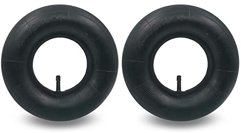 2 Pezzi 4.10/3.50-4 camera d'aria per carriola, TR-13 Stem della valvola dritta Heavy Duty Sostituzione per carriole, trattori, falciatrici, carrelli