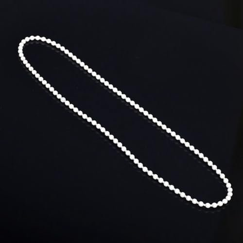 Aoktorkit 6 Meter Roller Blind Cord, Plastic Ball Beaded Chain, Blinds Bead Chain Cord for Curtain Blind Windows, White