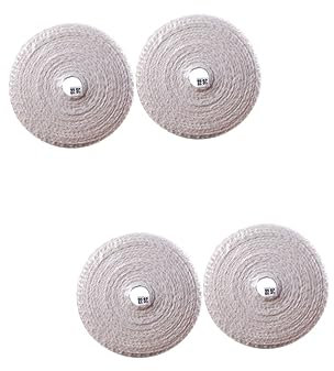 Amosfun 4 Rollen Speckgitter Wursthüllen sommerliche Wursthülle Metzger Netze Fleischnetz für die Küche Fleisch Seil Schinkennetzbeutel Netz zum Kochen Steaknetz Baumwollfaden Beige