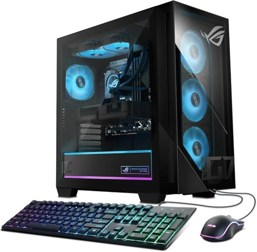 ASUS ROG Strix G700 Desktop 4TB SSD 192GB DDR5 RAM Win 11 Pro NVIDIA GeForce 4060Ti RTX 16GB GDDR6 (Intel 15th gen Core Ultra 9 Processor Turbo Boost to 6.00GHz) Gaming PC Computer G700TF