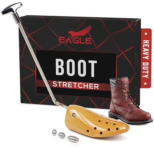Eagle Premium Professional Boot Width Stretcher, Adjustable Boot Stretcher for Wide Feet Men & Women (Men's Medium 9-11)