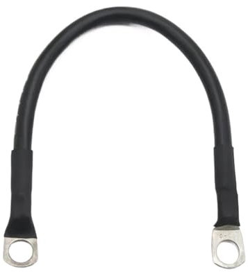Battery Inverter Connection Cable Set With M8 SC Terminals 8/6/4 AWG 10/16/25 Mm2 UPS Wire Red Copper Core Tin-plated Lug(Black,40CM_6 AWG (16MM2))