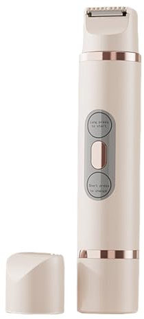 Maquinilla de afeitar eléctrica para mujer, recortadora de vello facial, afeitadora de precisión de doble cabeza, afeitadora húmeda y seca, afeitadora de área de bikini, ideal para uso en viajes en