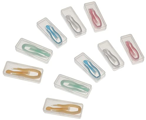 YOSADIER Kit de 10 Pinzas para Lentes de Contacto Ventosa Herramientas para Quitar y Lentillas Portátil y Práctico para Diseño Antideslizante para Usuarios de Lentes