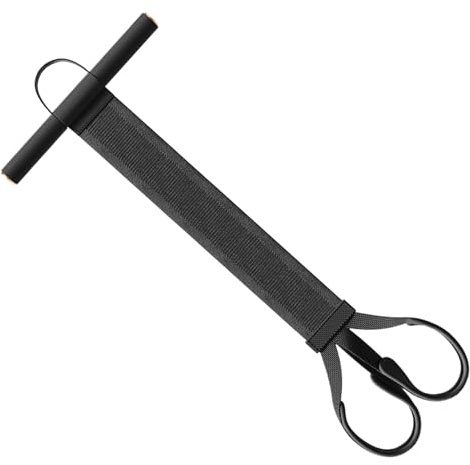Banda de resistencia con mango, cuerda de ejercicio de tensión, banda elástica de 54 kg, con asas para piernas, brazos, abdomen, espalda, entrenamiento, para hombres y mujeres, yoga