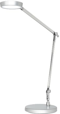 Unilux LED Schreibtischlampe Senza, dimmbar, silbergrau