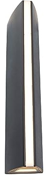 LED Außenwandleuchte Leo, längliche Wandlampe aus Metall in Anthrazit moderne Außenleuchte mit Up & Down Lichteffekt,14 Watt, 3000 Kelvin, 870 Lumen, wettfeste Außenlampe…