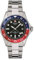 Swiss alpine military by grovana swiss alpine military herrenuhr gmt analog quarz 7052 edelstahl, stahl blau rot schwarz 1131sam, armband