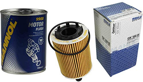 Original MAHLE/KNECHT Ölfilter OX 188D + SCT Motor Flush Motorspülung