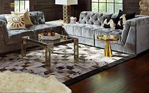 Vip Leather NEU KUHFELL Patchwork Teppich Cod Mic 700 (240 x 300 cm)