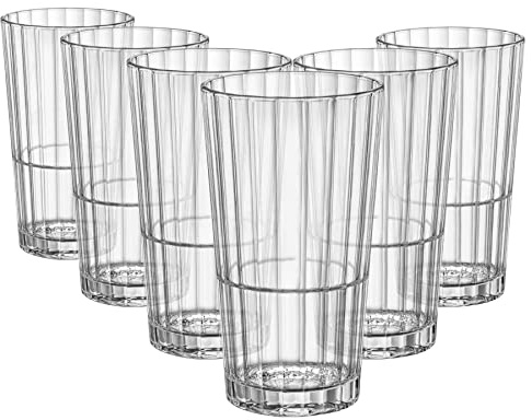 Rocco Bormioli Bormioli Rocco Oxfordbar Bib Set aus 6 Gläsern, Glas, 39,5 cl, 39,5 l